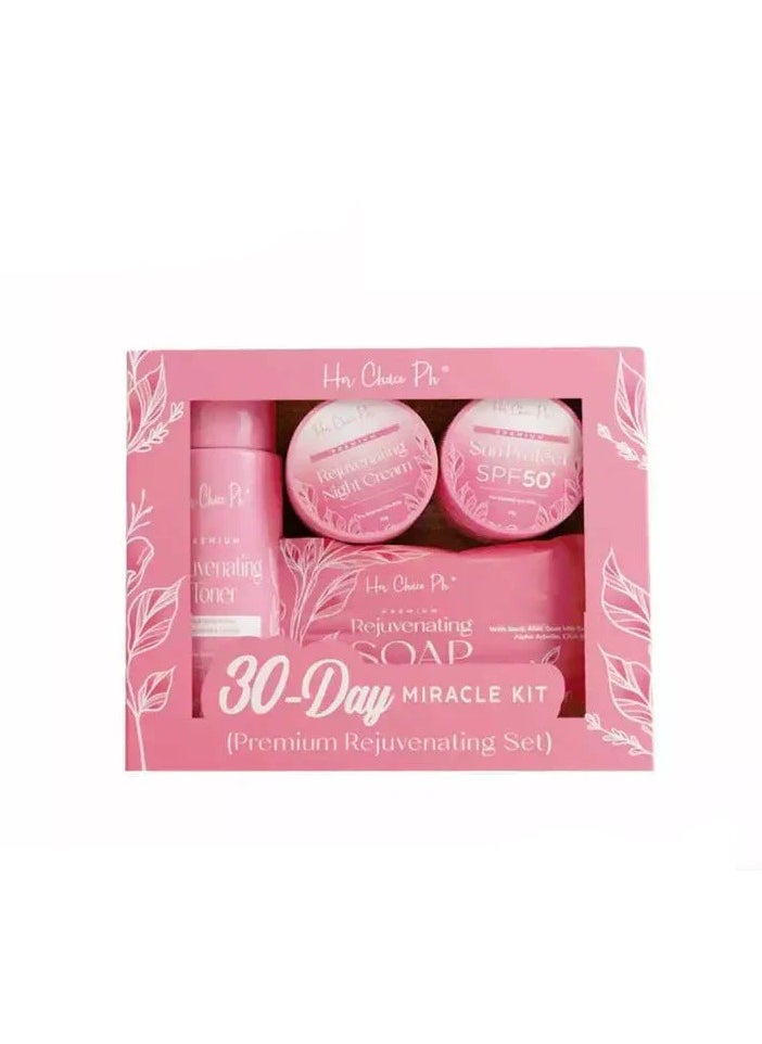 Her Choice Ph 30-Day Miracle Kit – Rejuvenating Toner, Night Cream, Sun Protect SPF50 & Rejuvenating Soap | Premium Rejuvenating Set