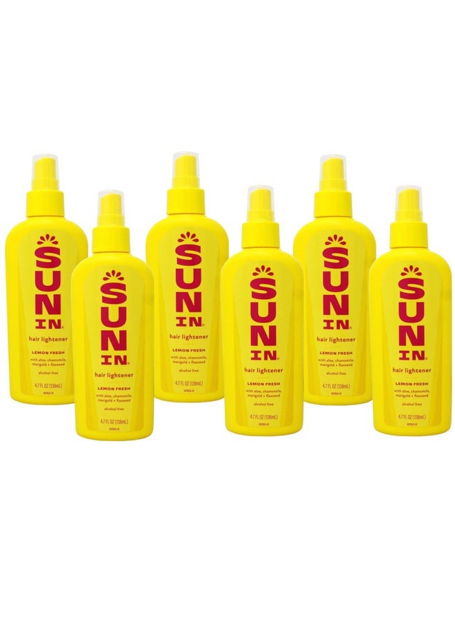 Sun-In with Lemon, Spray-In Hair Lightener, 4.7 Ounce (Pack of 6)