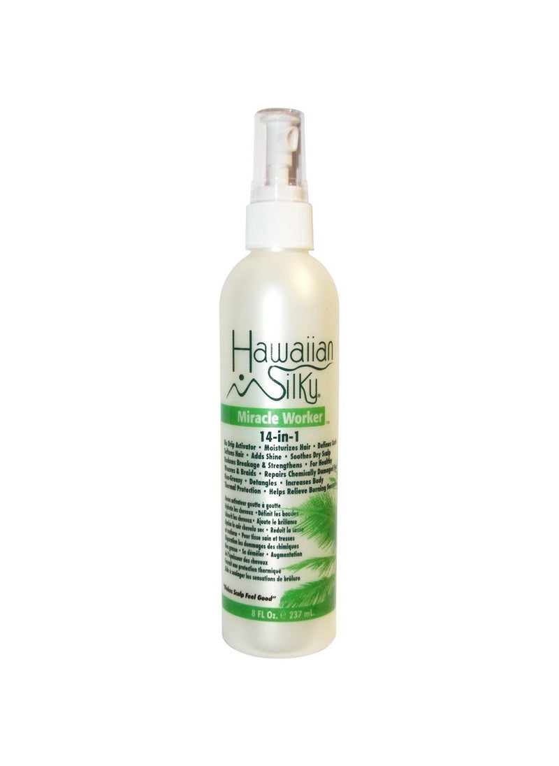 Hawaiian Silky 14-in-1 miracle worker, White, 8 Fl Ounce