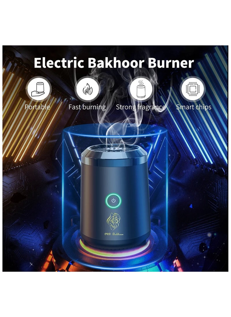 Mini Portable Incense Burner | USB Rechargeable Aroma Diffuser | Electric Arabic Oud Holder for Muslim Home Décor
