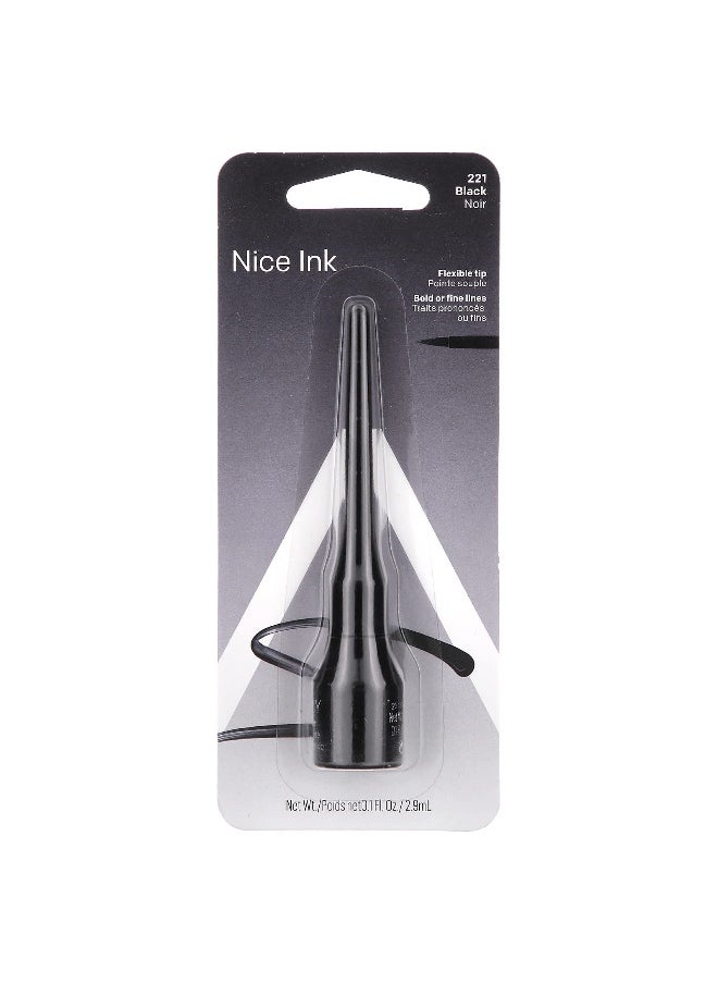 Almay, Nice Ink, Liquid Eyeliner, 221 Black, 0.1 fl oz (2.9 ml)