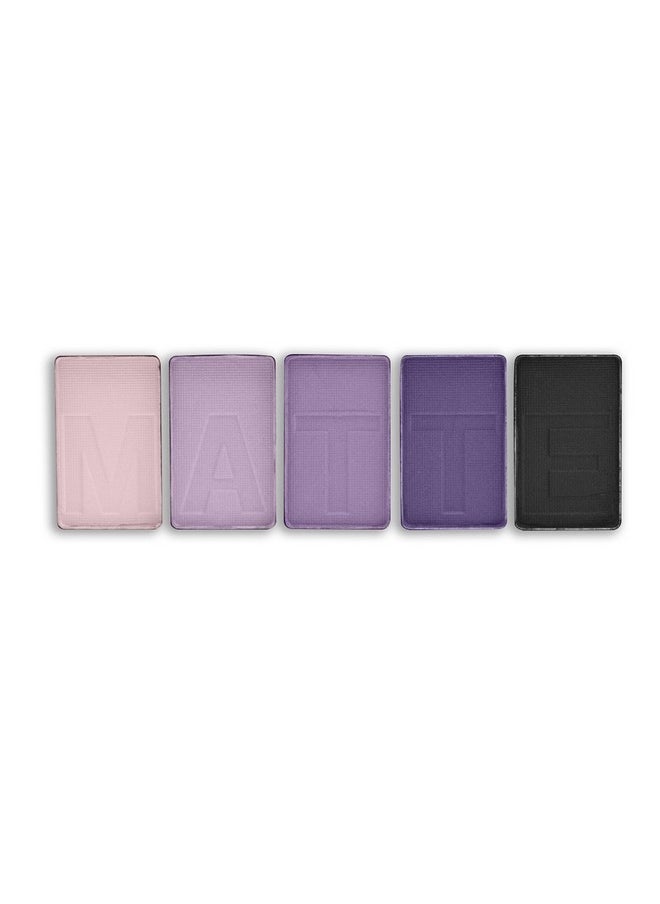 L.A. COLORS 5 Color Matte Eyeshadow Palette, Purple Cashmere CEM473