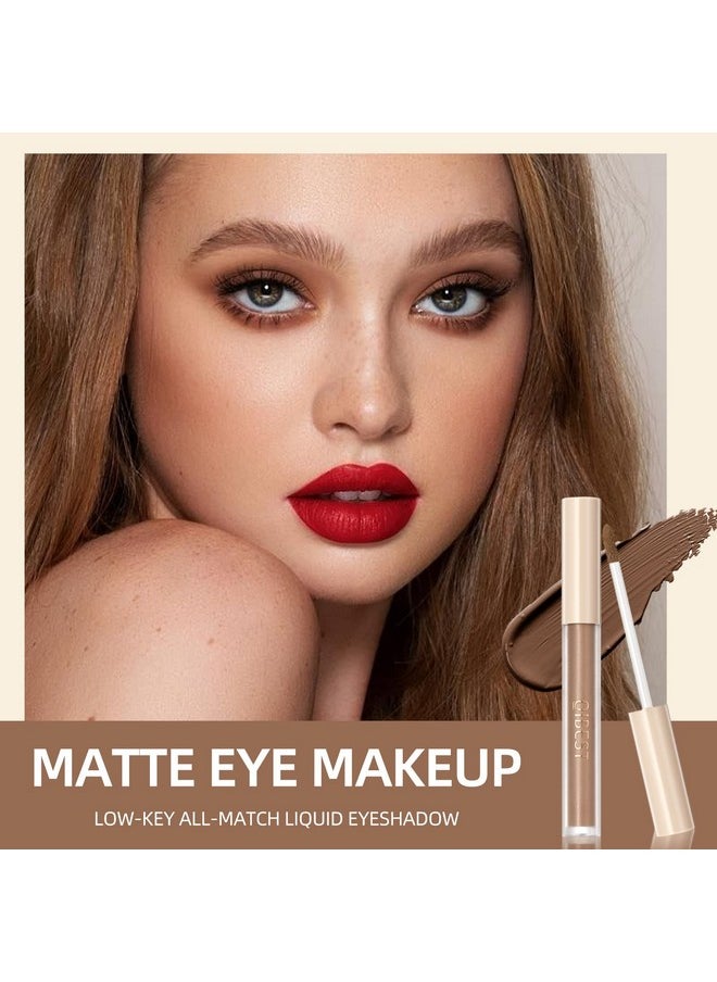 BestLand 8 Colors Liquid Matte Eyeshadow Set Nude Black Smokey Eyeshadow Cream Eyeshadow Primer Waterproof Quick Drying Eye Brightener Highlighter Blusher Eye Shadow Makeup