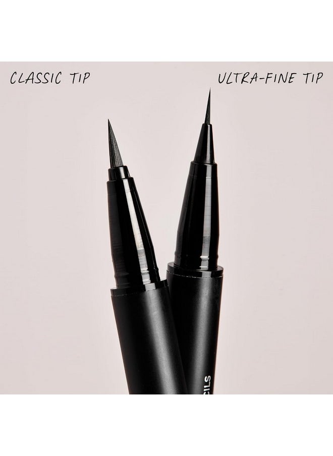 Thicker Brow Pen Duo, Dual Ended Pen, Vegan & Cruelty Free (Brunette)