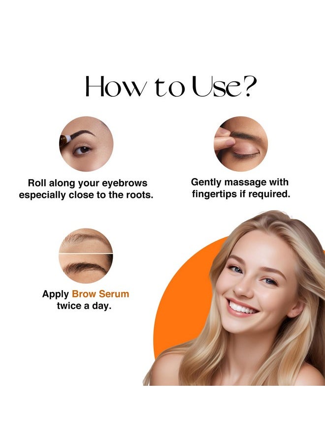 Nourish Mantra Eyebrow Growth Serum | Formulated with Redensyl, Biotin, Peptides & Amino Acids | Natural Eyebrow Serum and Enhancer for Thicker Brows | Brow Enhancing Serum 10 ml