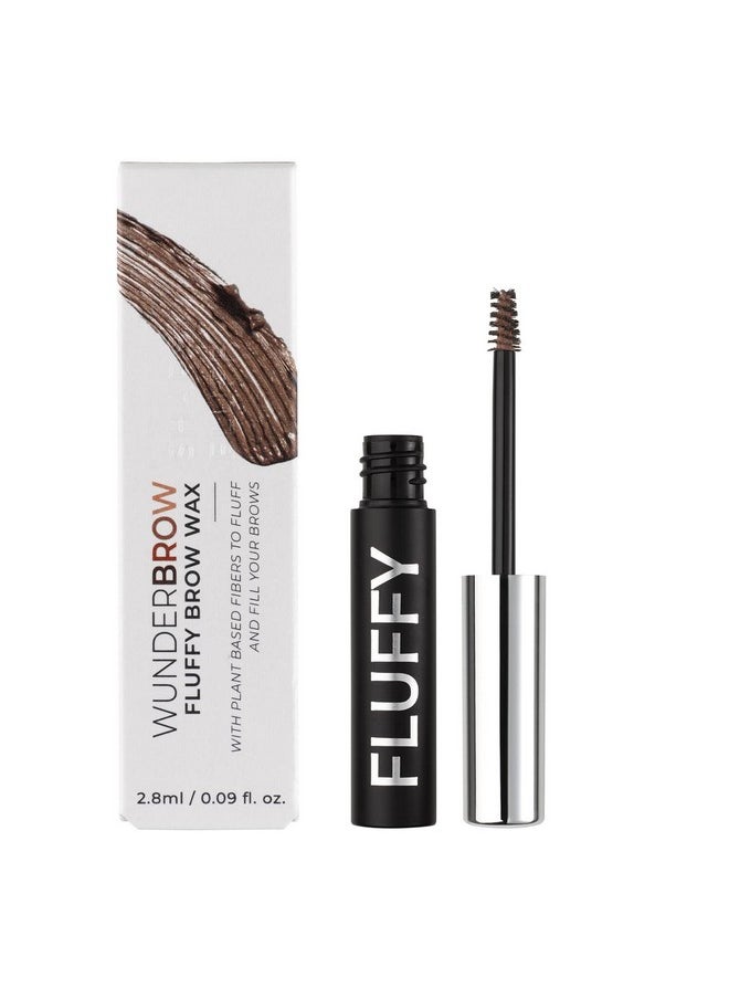 WUNDERBROW Fluffy Brow Wax, Vegan and Cruelty-Free Eyebrow Wax With a Waterproof Long Lasting Hold, Enriched with Jojoba and Argan Oil (Brunette)