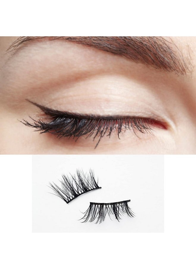 DAODER False Eyelashes Half Lashes Wispy Cat Eye Faux 3D Mink Lashes Natural Look Soft Handmade Wispies 7-15mm Eye Lashes For Eye Makeup 5 Pairs (Half Lashes 04)