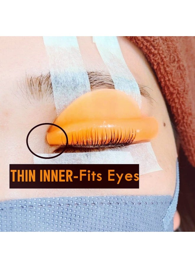 Flex C Lash Lift Pads Eyelash Lifting Shields mix 5 Sizes Lamination Roller Guards Soft Silicone Pad Make Lash Perm Easier More Than 100 Application Beautiful Lami Perming Result Won't Eyes
