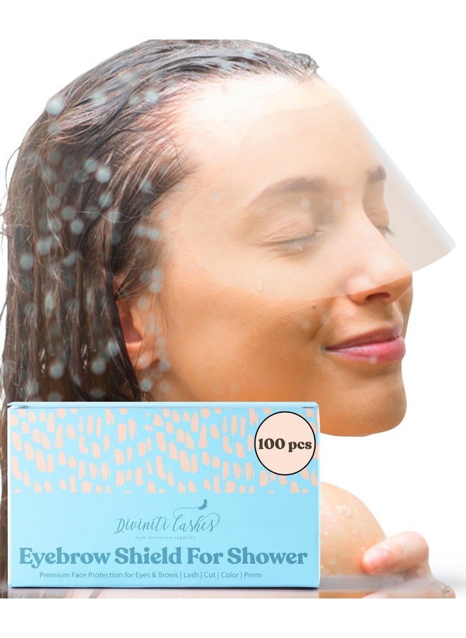 Eyelash Shield Shower Visor For Adults - 100 Eye Shields for After Surgery Shampoo, Microblading Supplies Permanent Makeup Supplies - Lash Guard - Eyelash Protector - Eye Shield After Cataract Surgery