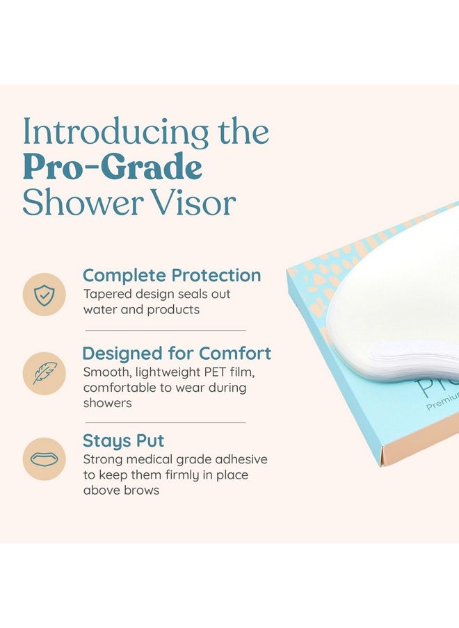Eyelash Shield Shower Visor For Adults - 100 Eye Shields for After Surgery Shampoo, Microblading Supplies Permanent Makeup Supplies - Lash Guard - Eyelash Protector - Eye Shield After Cataract Surgery