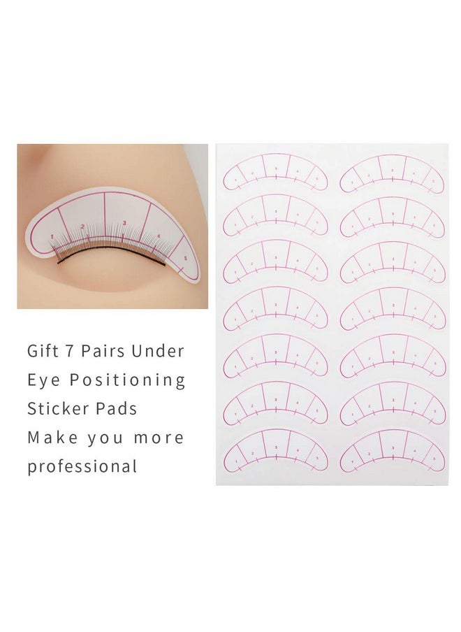 30 Pairs Practice Lashes for Lash Extensions Training Eyelash Extension Supplies Practice Lash Strips Thin Band 8mm Mimic Natural Eyelash for Mannequin Head Lash Tech Must Haves by EMEDA