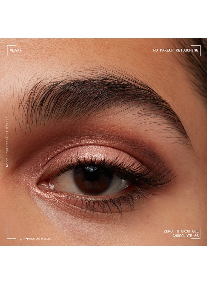 Zero To Brow Longwear Brow Gel- Chocolate