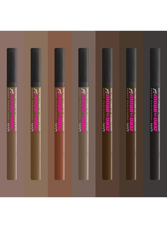 Zero To Brow Longwear Brow Gel- Chocolate