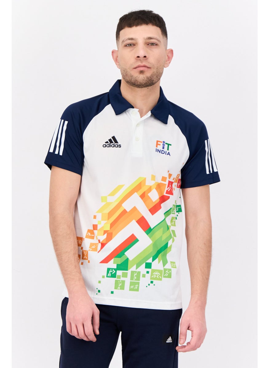 Men Sportswear Fit Short Sleeve Outdoor Polo Shirts, Multicolor