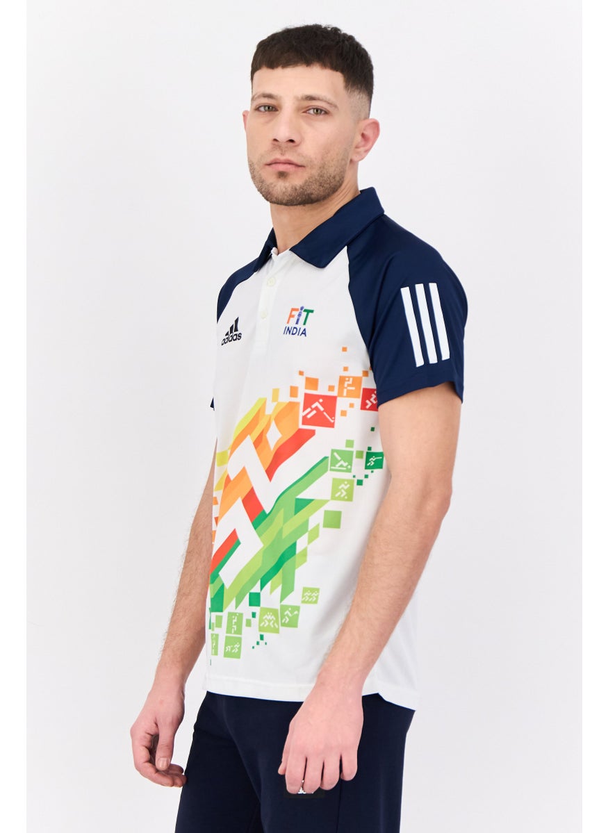 Men Sportswear Fit Short Sleeve Outdoor Polo Shirts, Multicolor