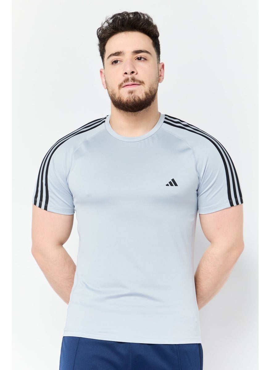 Men Sportswear Fit Short Sleeve Training T-Shirt, Grey