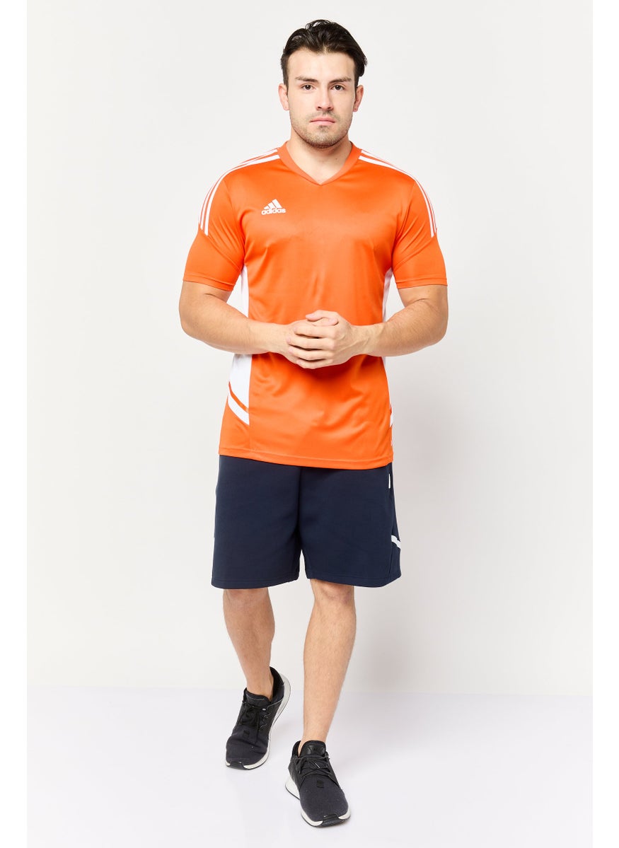 Men Sportswear Fit Short Sleeve Training T-Shirt, Orange