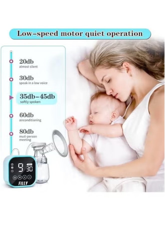 Electric Double Breast Pump with Lactation Function Wearable Hands Free Electric Automatic Breastfeeding Breast Pump with added 250 ml milk storage bags 10 pieces