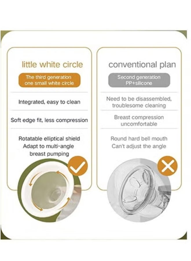Electric Double Breast Pump with Lactation Function Wearable Hands Free Electric Automatic Breastfeeding Breast Pump with added 250 ml milk storage bags 10 pieces