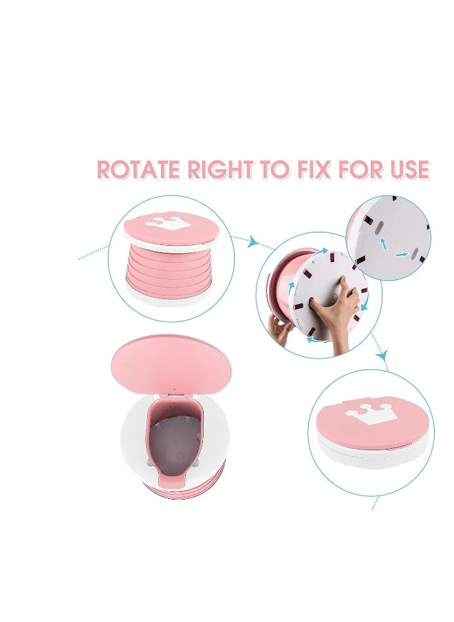 With multifunctional bag portable potty，travel potty seat for toddler，foldable potty seat for toddler travel，Toddlers Training Toilet Seat Emergency Toilet for Car, Camping, Outdoor, indoor