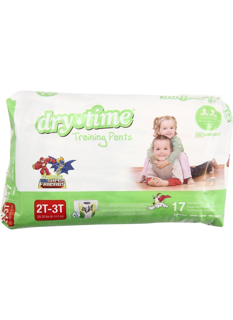 Medline DryTime Child Disposable Training Pants, Medium (20-32 lbs), Leak-Proof, Comfortable & Absorbent Potty Training Pants for Toddlers, 136 Count (8 Packs of 17)