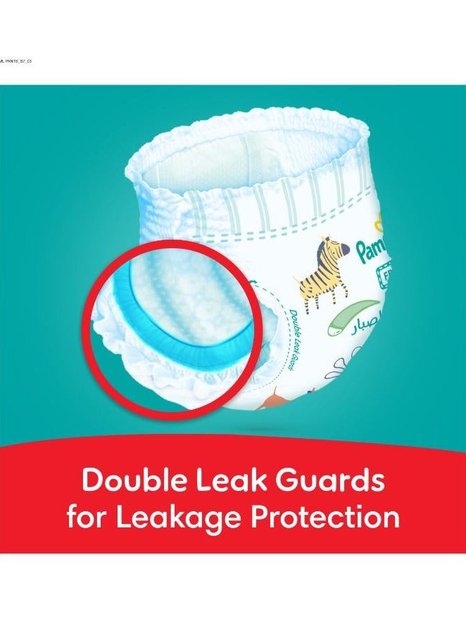 Rash And Leakage Protection Size 7 17+kg Pants Diapers With Aloe Vera Lotion Jumbo Box - 52 Count
