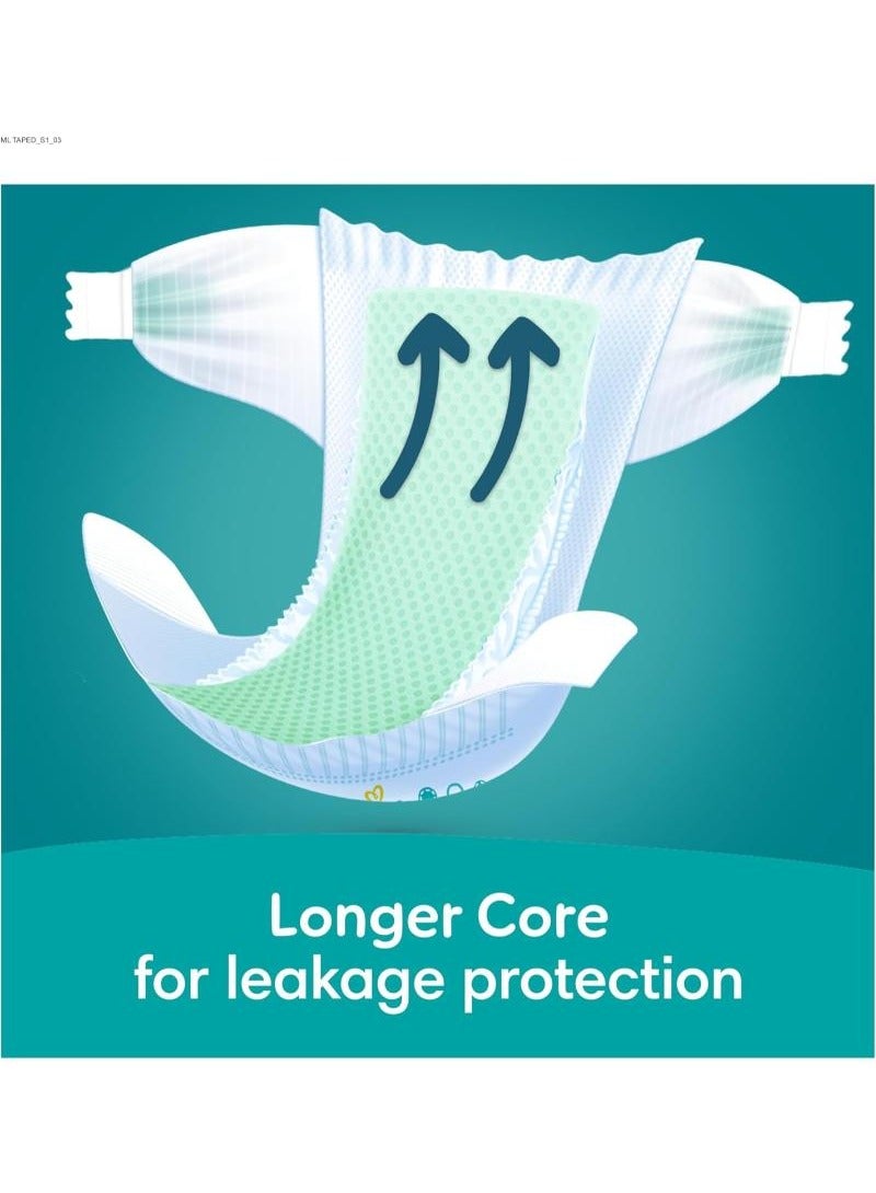 Rash Protection Size 6 13+kg Taped Diapers With Aloe Vera Lotion And 3x Fortified Layers For Leakage Giga Box