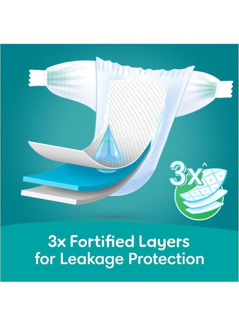 Rash Protection Size 6 13+kg Taped Diapers With Aloe Vera Lotion And 3x Fortified Layers For Leakage Giga Box