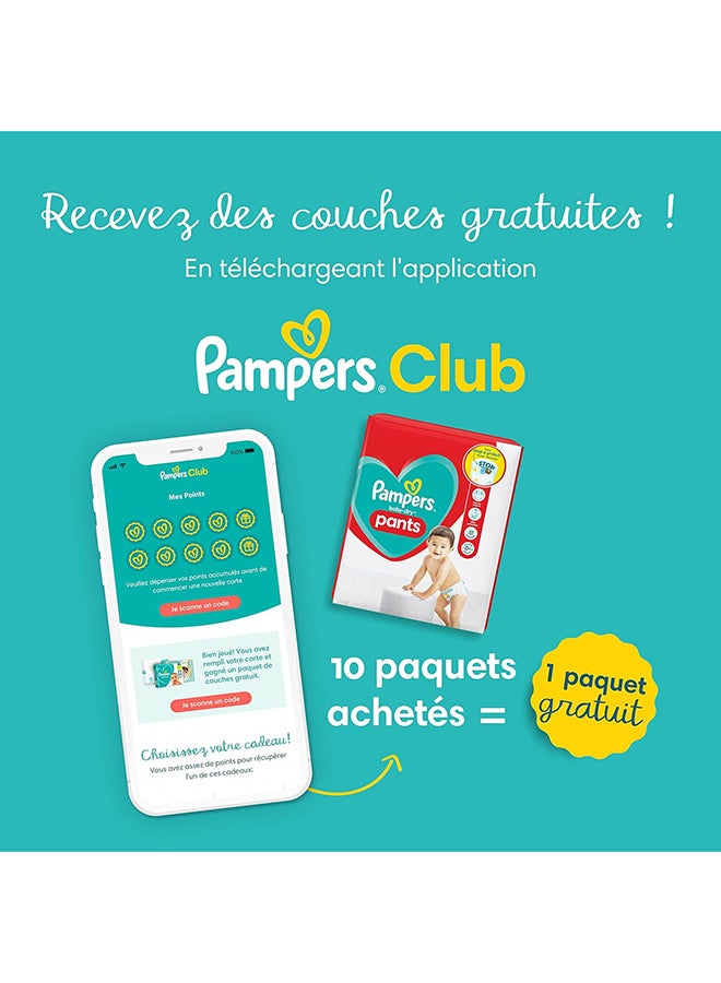 Pack Of 104 Pampers Baby-Dry Nappies/Pants, Size 7, 17 Kg+