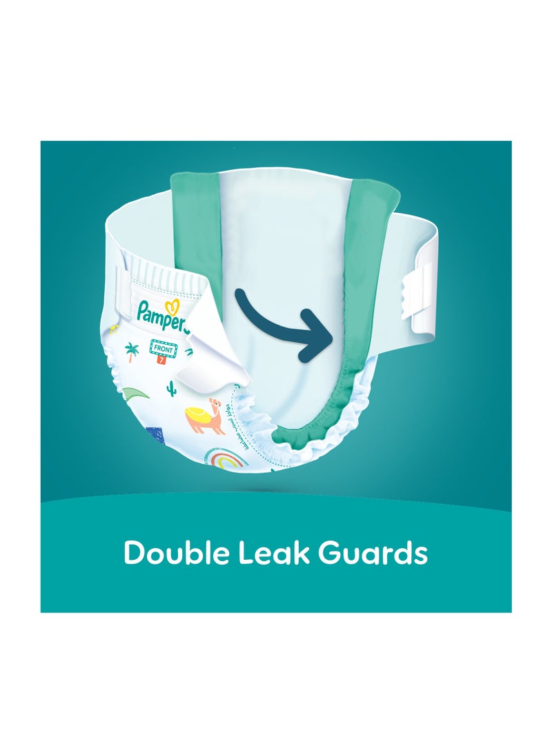 Rash Protection Size 7 15+kg Taped Diapers With Aloe Vera Lotion And 3x Fortified Layers For Leakage Giant Box