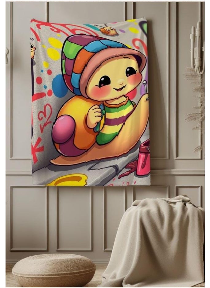 Children's or student cartoon flannel thin blanket (warm and comfortable, suitable for sleep, games) 100cm*150cm - 178