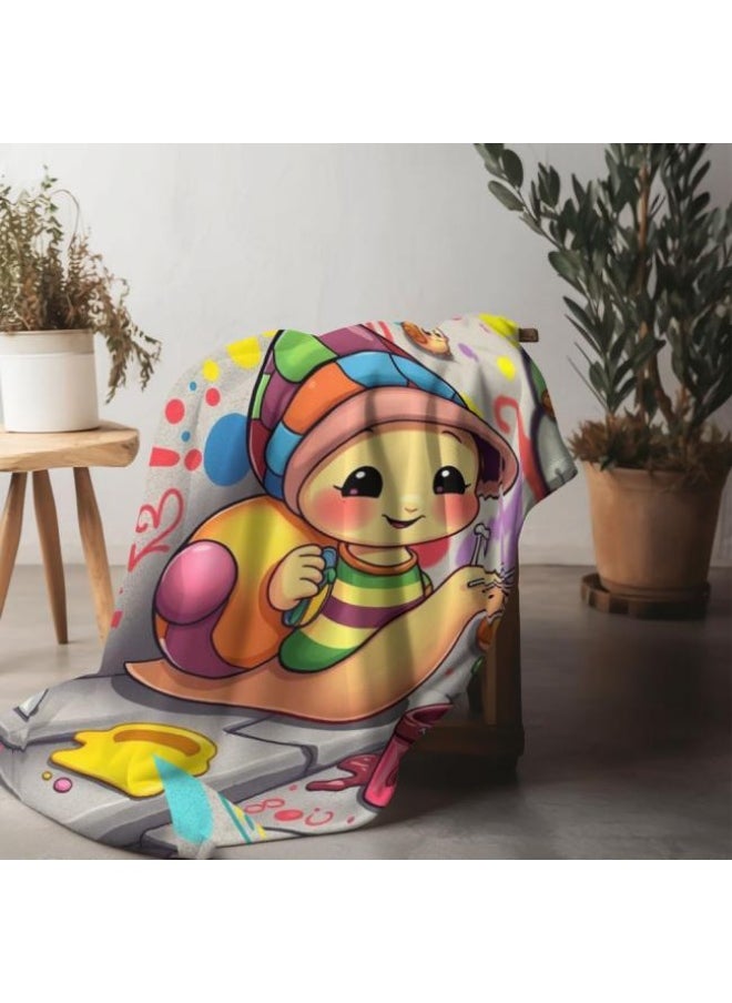 Children's or student cartoon flannel thin blanket (warm and comfortable, suitable for sleep, games) 100cm*150cm - 178