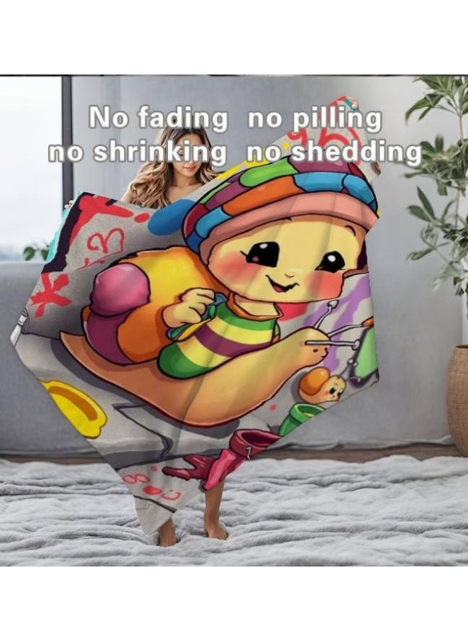 Children's or student cartoon flannel thin blanket (warm and comfortable, suitable for sleep, games) 100cm*150cm - 178