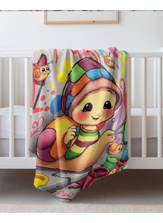 Children's or student cartoon flannel thin blanket (warm and comfortable, suitable for sleep, games) 100cm*150cm - 178