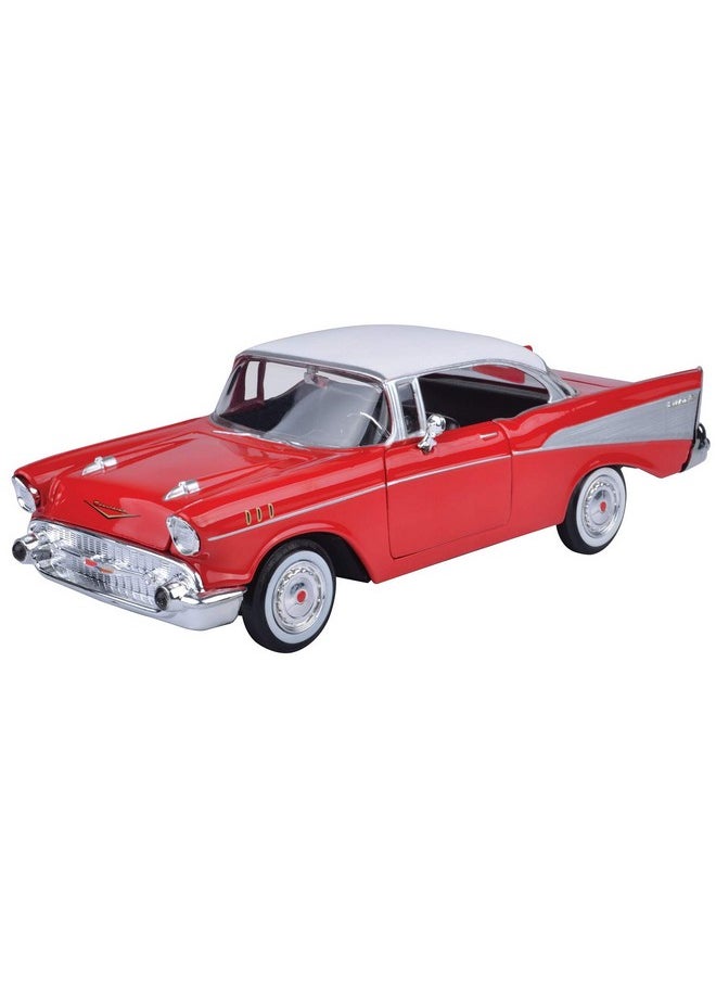 Motormax 1957 Chevy Bel Air Coupe 1/24 Red 73228AC-RD