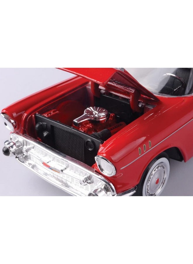 Motormax 1957 Chevy Bel Air Coupe 1/24 Red 73228AC-RD