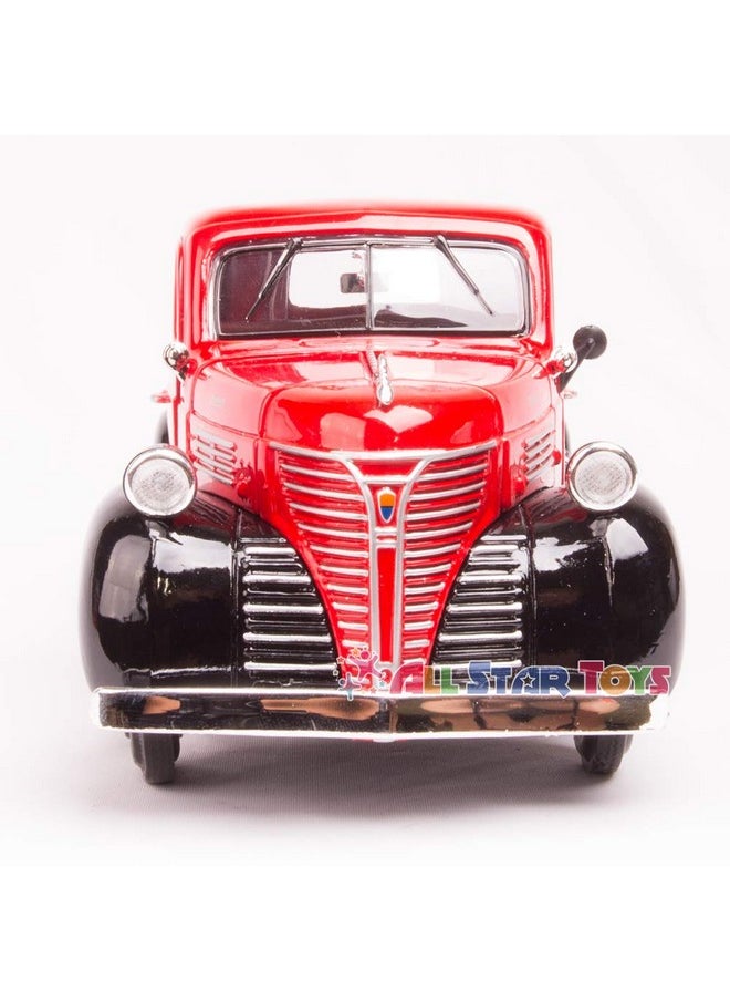 Motormax 73278AC-RD 1: 24 W/B - American Classics - 1941 Plymouth Pickup (/Black), Red