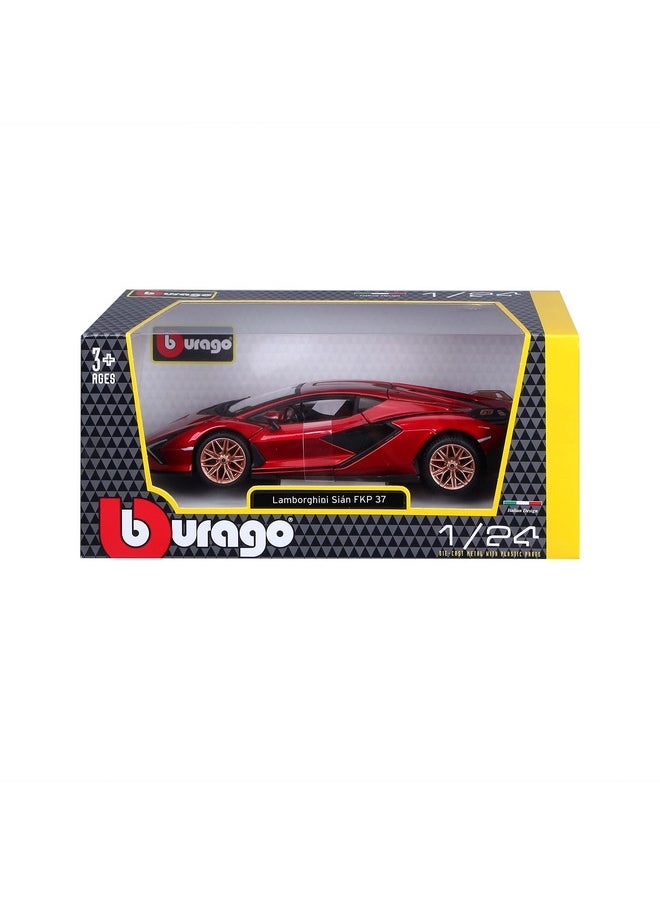 Bburago B18-21099R 1:24 Lamborghini SIAN FKP 37 RED, Medium