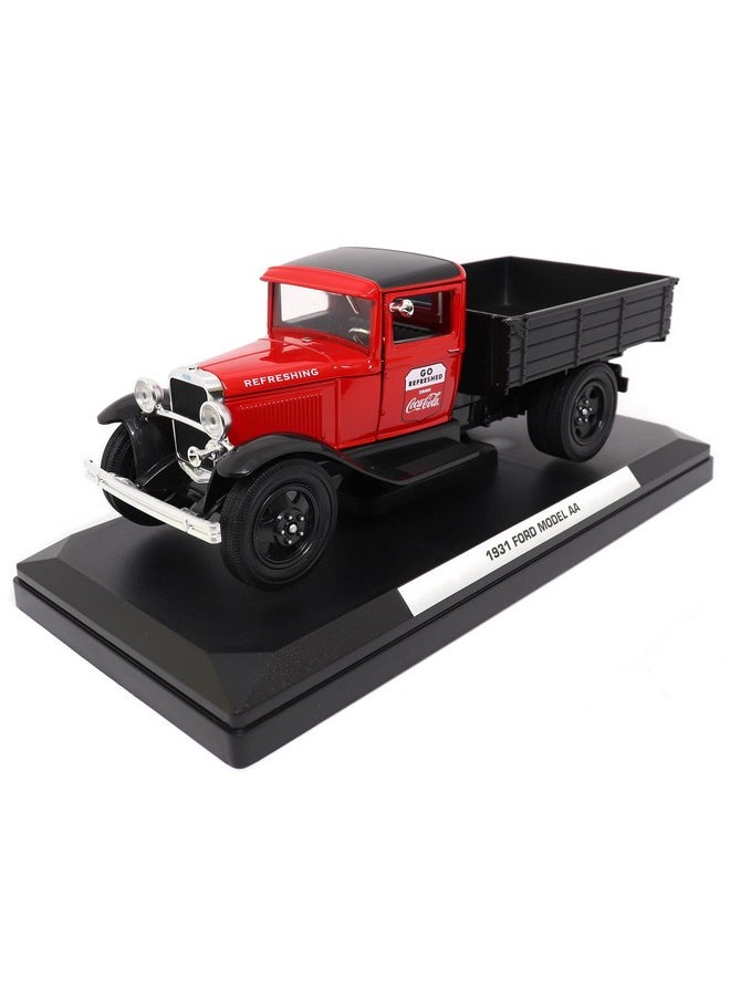 Motor city classics Coca-Cola Diecast Collectible | 1931 Ford Model AA (Red Version) | 1:24 Diecast Scale Model 424022 | Officially Licensed Coca-Cola Diecast