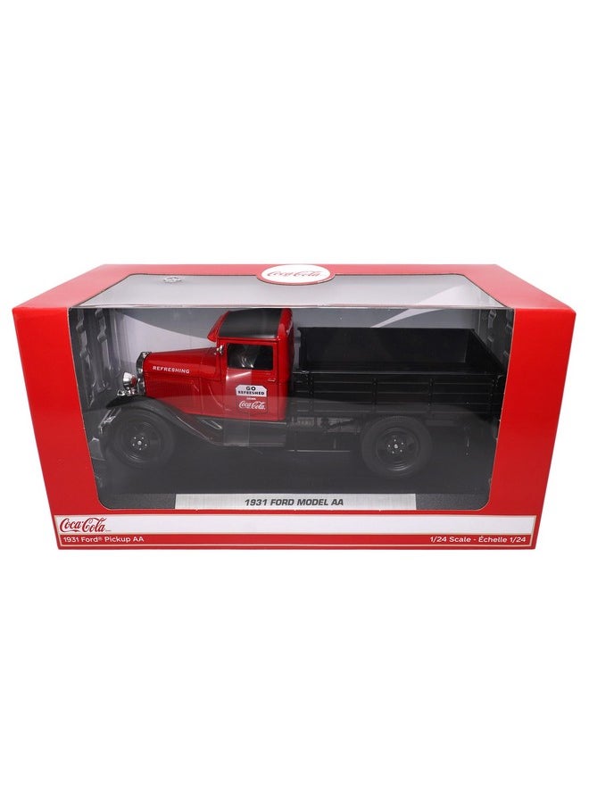 Motor city classics Coca-Cola Diecast Collectible | 1931 Ford Model AA (Red Version) | 1:24 Diecast Scale Model 424022 | Officially Licensed Coca-Cola Diecast