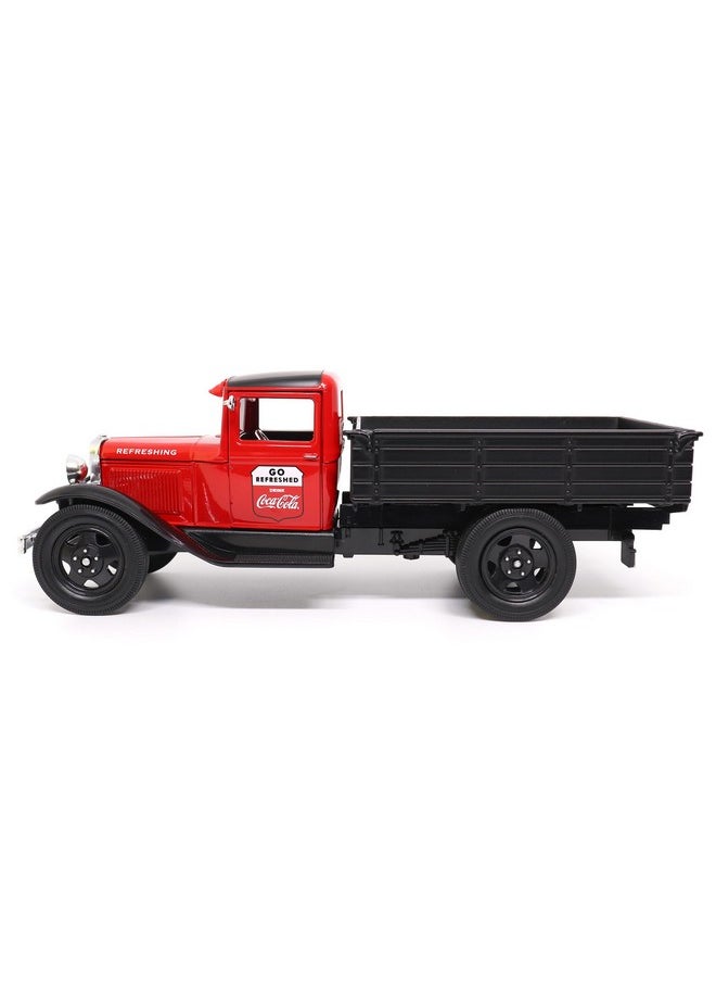 Motor city classics Coca-Cola Diecast Collectible | 1931 Ford Model AA (Red Version) | 1:24 Diecast Scale Model 424022 | Officially Licensed Coca-Cola Diecast