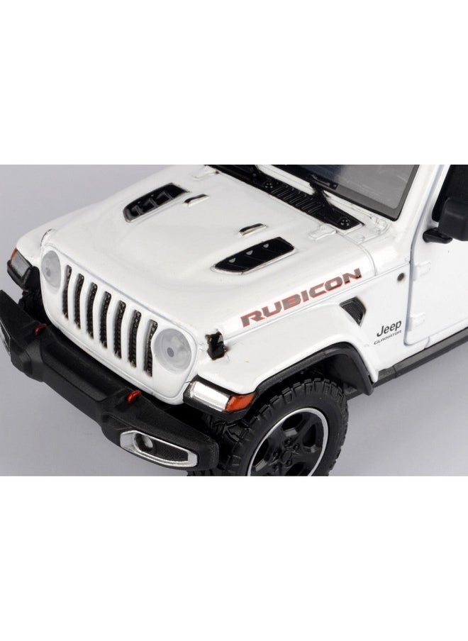 2021 Gladiator Rubicon (Closed Top) Pickup Truck White 1/24-1/27 Diecast Model Car by Motormax 79368