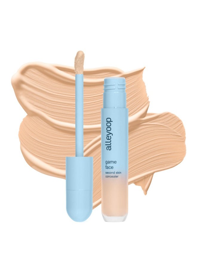 Alleyoop Game Face Concealer Makeup, Lightweight to Medium Buildable Coverage Under Eye Concealer, For Blemishes, Crease-proof and Hydrating with Aloe Stem Cell, Smooth Second Skin Finish - Standout