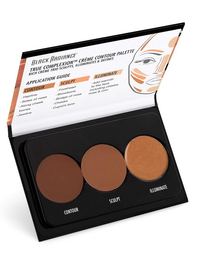 Black Radiance True Complexion Creme Contour Palette, Medium to Dark, 7.5 Gram