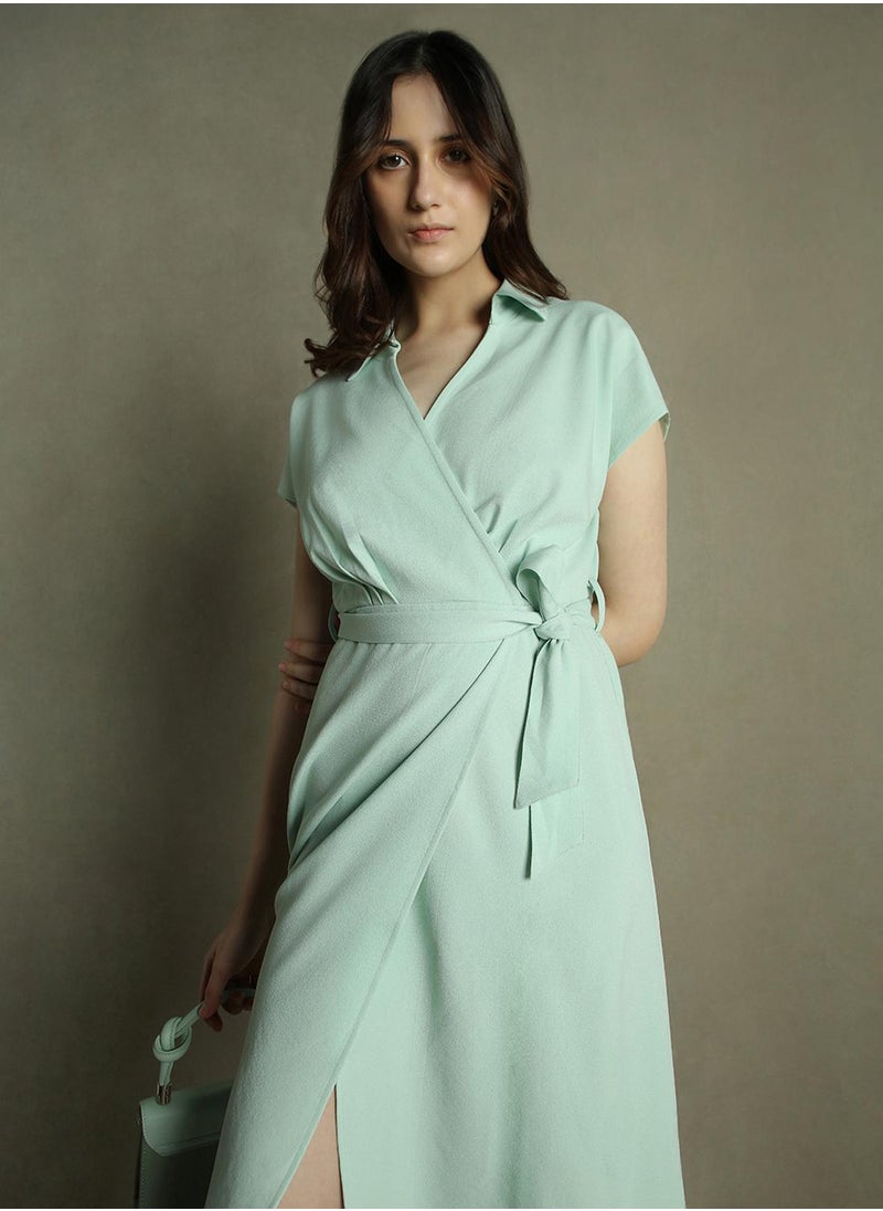 Mint Wrap Dress