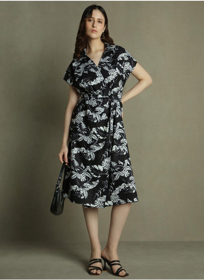 Botanical Print Dress