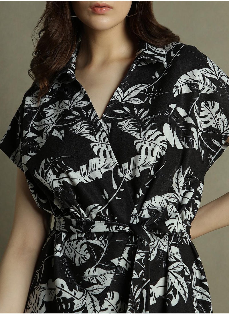 Botanical Print Dress