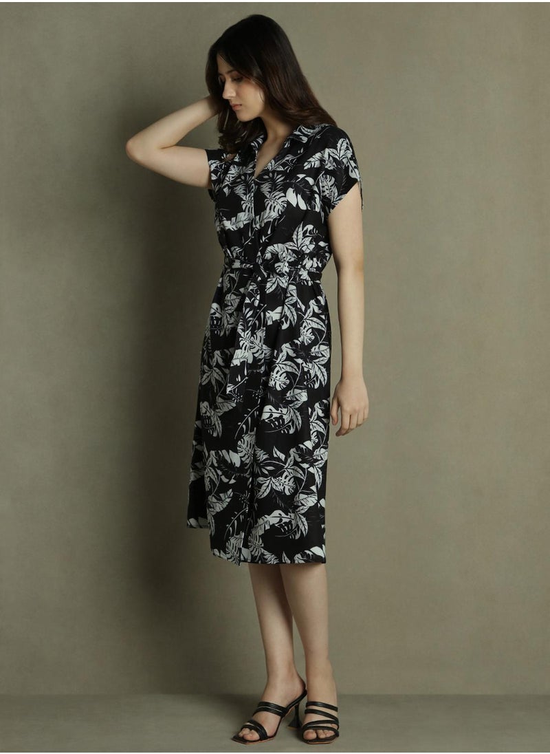 Botanical Print Dress