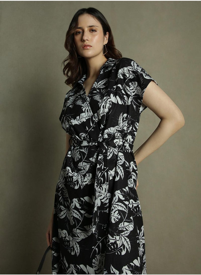 Botanical Print Dress
