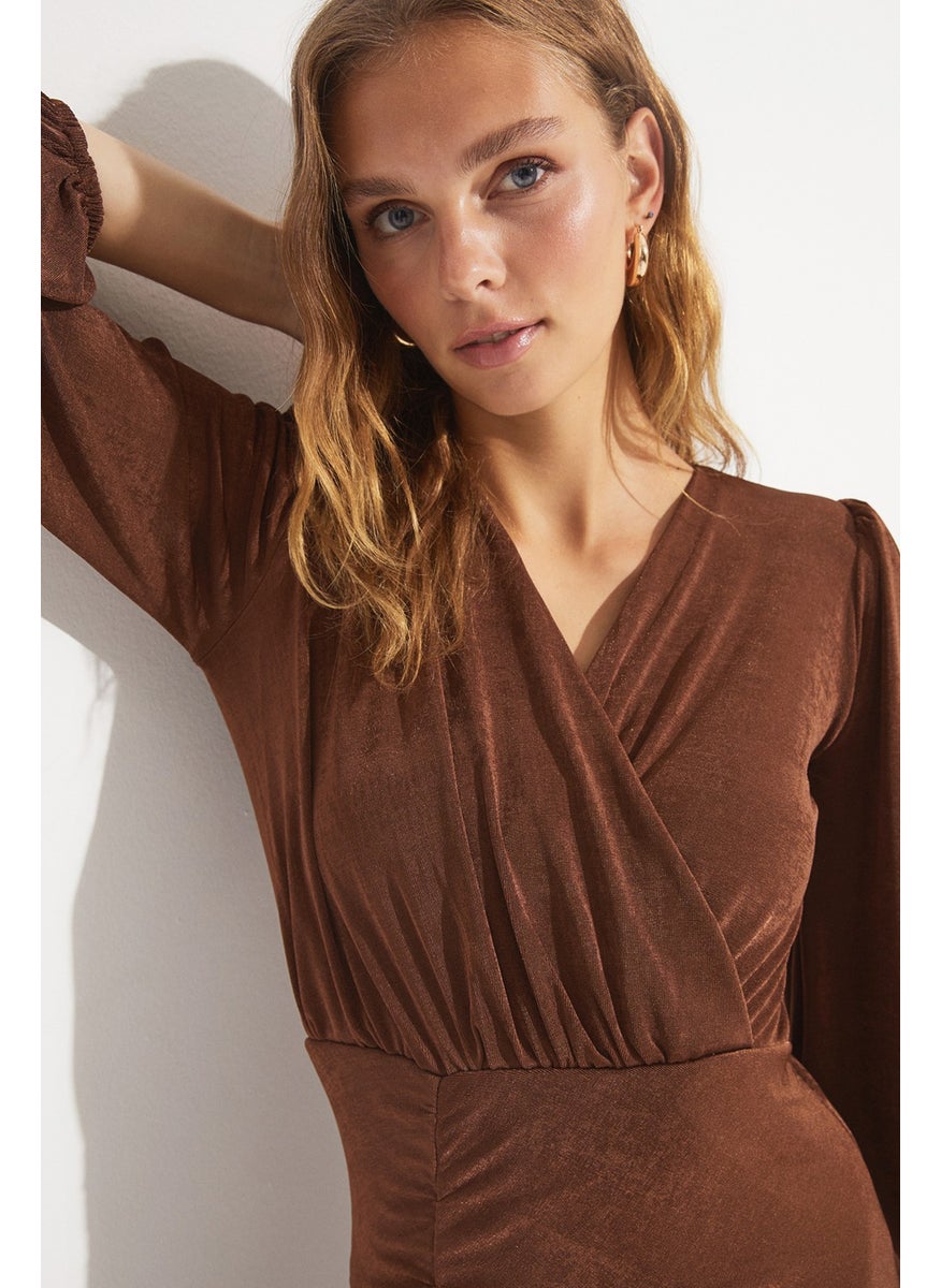 Double Breasted Long Dress